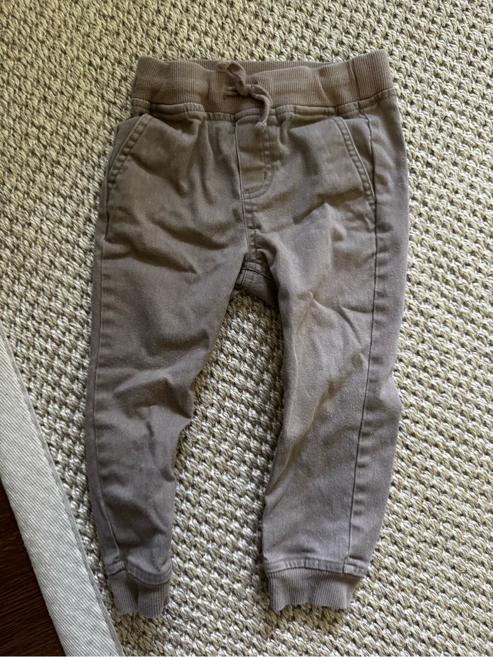 Boy Toddler 2T Brown Jogger Pants - Stretch Waistband